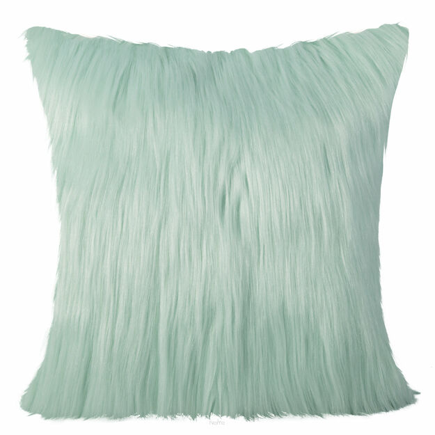 Poszewka z puszystego futerka 45x45 818 miętowa