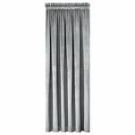 Zasłona na taśmie 140x270 MELANIE welwetowa srebrna o aksamitnej strukturze - 8