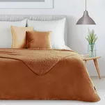 Koc jednokolorowy 200x220 TEDY ceglany imitujący buklę - 7