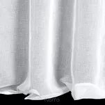 Firana na przelotkach 140x250 KIDS 1 biała z etaminy zdobiona taśmą dekoracyjną w wiszące słoniki - 2