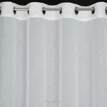 Firana na przelotkach 140x250 KIDS 1 biała z etaminy zdobiona taśmą dekoracyjną w wiszące słoniki - 3