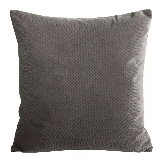 Poszewka welwetowa 45x45 MILO popielata strukturalna