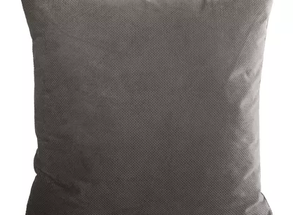 Poszewka welwetowa 45x45 MILO popielata strukturalna