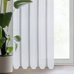 Firana na taśmie 135x270 ARLETA biała z szyfonu z delikatnym połyskiem - 4