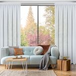 Firana na taśmie 135x270 ARLETA biała z szyfonu z delikatnym połyskiem - 12