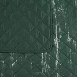 Narzuta z mikrofibry 170x210 BLINK 1 ciemna zieleń pikowana ze srebrnym przecieranym wzorem Design 91 - 6