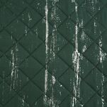 Narzuta z mikrofibry 170x210 BLINK 1 ciemna zieleń pikowana ze srebrnym przecieranym wzorem Design 91 - 2