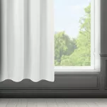 Zasłona gotowa na przelotkach 140x175 LOGAN zaciemniająca biała jednokolorowa z półmatowej tkaniny - 11