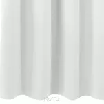 Zasłona gotowa na przelotkach 140x175 LOGAN zaciemniająca biała jednokolorowa z półmatowej tkaniny - 3