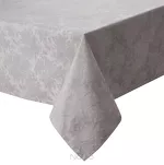 Obrus 160x240 INES 6 jasny srebrny w subtelne różyczki ze srebrną nicią z kolecji Diva Line - 4