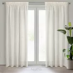 Firana na taśmie 140x270 NADIN naturalna o strukturze siatki - 17