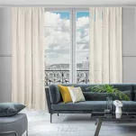 Firana na taśmie 140x270 NADIN naturalna o strukturze siatki - 13