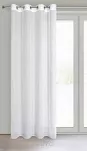 Firana na przelotkach 140x250 ANNA biała gładka o strukturze deszczyku - 6
