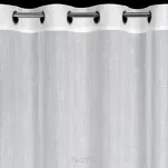 Firana na przelotkach 140x250 ANNA biała gładka o strukturze deszczyku - 4