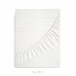 Prześcieradło z bawełny frotte z gumką kremowe 140x200 Design 91 - 2