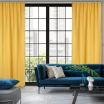 Zasłona na taśmie flex 140x300 MILAN zaciemniająca jednokolorowa musztardowa - 14