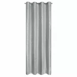 Zasłona gotowa na przelotkach 140x250 SEMI srebrna geometryczny srebrny wzór - 6