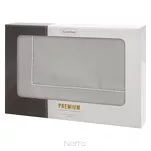 Obrus elegancki 140x180 MADELE srebrny zdobiony srebrną lamówką - 5