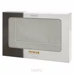 Obrus elegancki 140x180 MADELE srebrny zdobiony srebrną lamówką - 4