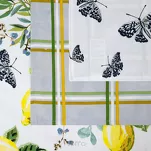 Komplet ścierek kuchennych 3x50x75 LEMON żółte w różne wzory z bawełny - 5