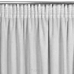 Zasłona na taśmie 140x270 ERIS jasny srebrny w stylu eko z efektem melanżu - 7
