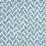 Zasłona na przelotkach ESTERI niebieska z matowej tkaniny zdobiona puszystą geometryczną aplikacją - 2