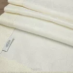 Obrus 145x350 LILIAN kremowy wzór roślinny z nicią złotą wykończony listwą - 7