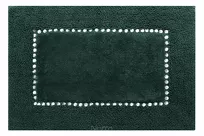 Dywanik bawełniany 60x90 CHIC ciemna zieleń zdobiony kryształkami - 4