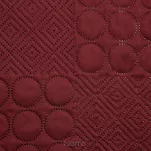 Narzuta jednokolorowa 220x240 BONI 5 ceglana pikowana w geometryczny wzór Design 91 - 5