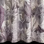 Zasłona na taśmie 140x270 DAVOS 2 welwetowa złoty nadruk egzotycznych liści - 8