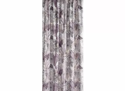 Zasłona na taśmie 140x270 DAVOS 2 welwetowa złoty nadruk egzotycznych liści