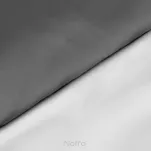 Pościel satynowa 140x200 NOVA 3 dwukolorowa gładka biała stalowa - 3