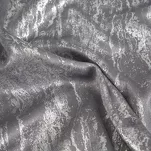 Zasłona na przelotkach 140x250 ELISE zaciemniająca typu dimout stalowa z marmurkowym srebrnym nadrukiem - 3