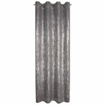 Zasłona na przelotkach 140x250 ELISE zaciemniająca typu dimout stalowa z marmurkowym srebrnym nadrukiem - 8