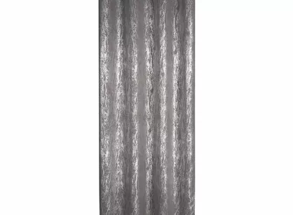 Zasłona gotowa na przelotkach 140x250 ELISE zaciemniająca typu dimout stalowa z marmurkowym srebrnym nadrukiem