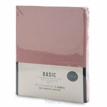 Prześcieradło z bawełny renforce z gumką 160x200 pudrowe BASIC - 7