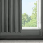 Zasłona gotowa na taśmie 140x175 RITA jednokolorowa grafitowa z miękkiej tkaniny - 10