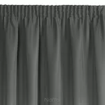 Zasłona gotowa na taśmie 140x175 RITA jednokolorowa grafitowa z miękkiej tkaniny - 8
