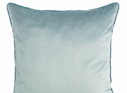 Poszewka welwetowa 45x45 GAJA 2 jednokolorowa morska obszyta lamówką