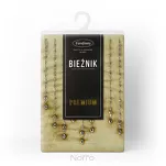 Bieżnik welwetowy 35x220 ROYAL 3 złoty zdobiony kryształkami - 6