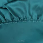 Prześcieradło z bawełny jersey z gumką turkusowe 160x200 Design 91 - 2