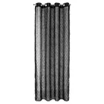 Zasłona na przelotkach 140x250 LAUREL czarna przetykana błyszczącą moherową nicią - 8