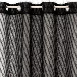 Zasłona na przelotkach 140x250 LAUREL czarna przetykana błyszczącą moherową nicią - 4