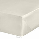 Prześcieradło satyna bawełniana bez gumki NOVA 1 kremowe 160x210 - 4