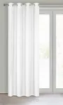 Zasłona gotowa na przelotkach 140x250 RITA jednokolorowa biała z miękkiej tkaniny - 8