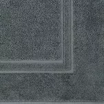 Dywanik bawełniany 50x70 SAMMY stalowy jednokolorowy z wzorem stóp - 3