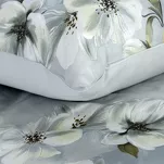 Pościel satynowa 220x200 SPRING 89 błękitna z wzorem kwiatowym z kolekcji Classic - 2