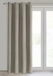 Zasłona na przelotkach 140x250 NERISA zaciemniająca cappuccino jednokolorowa - 5
