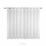 Firana na przelotkach 400x150 REBECCA biała o strukturze drobnego deszczyku - 5