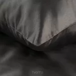 Pościel bawełniana 160x200 HARMONY czarna gładka - 2